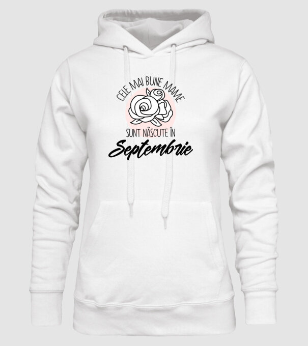 Cele mai bune mame sunt născute Septembrie model alb pe tricou
