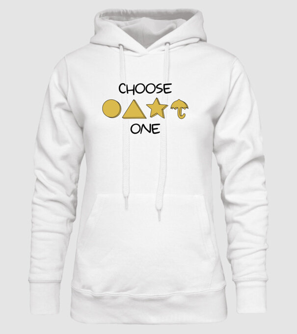 choose one squid game model alb pe tricou