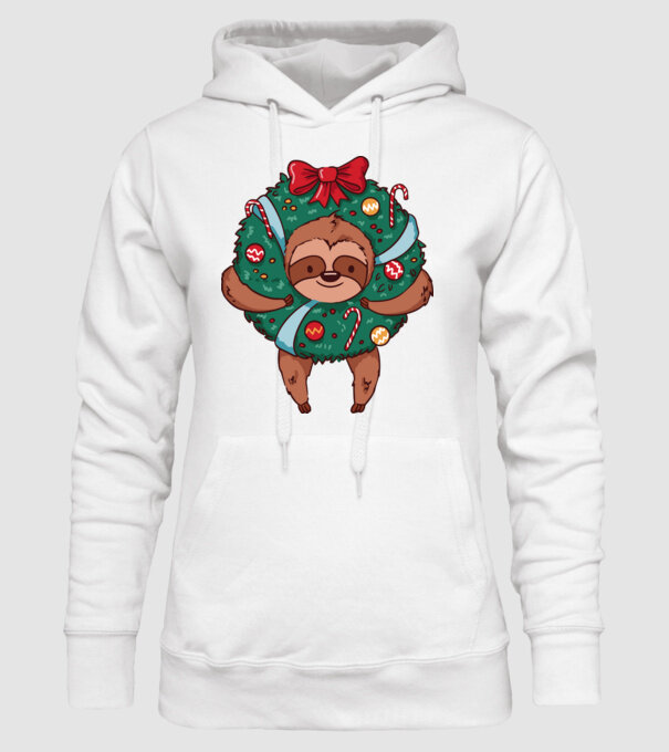 Christmas model alb pe tricou
