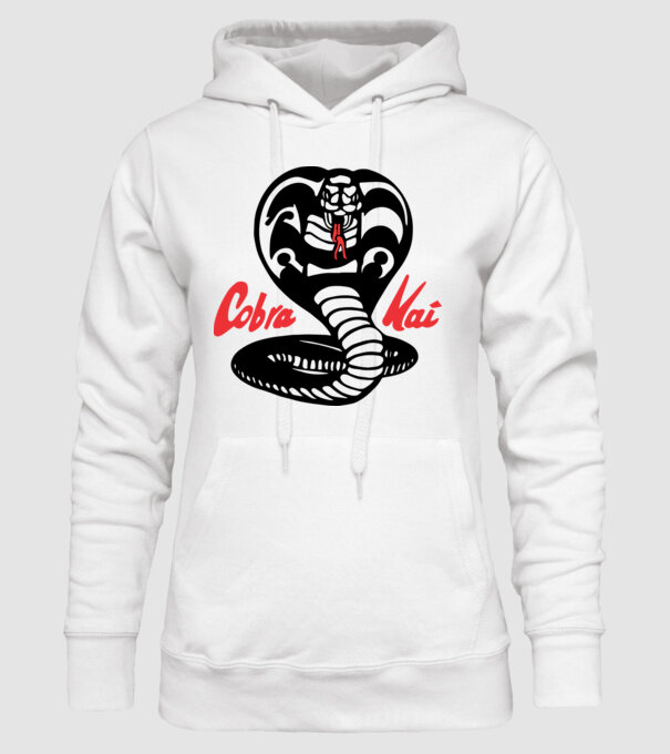 cobra kai classic logo model alb pe tricou