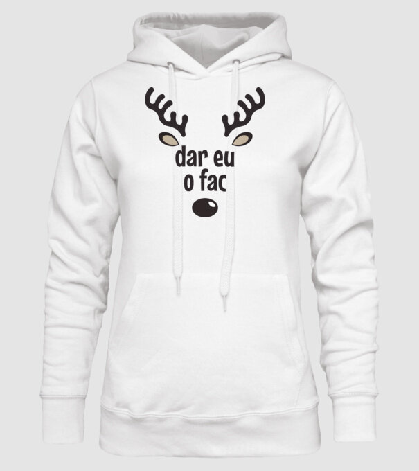 Dar eu o fac crăciun chiar căprioară Alb model alb pe tricou