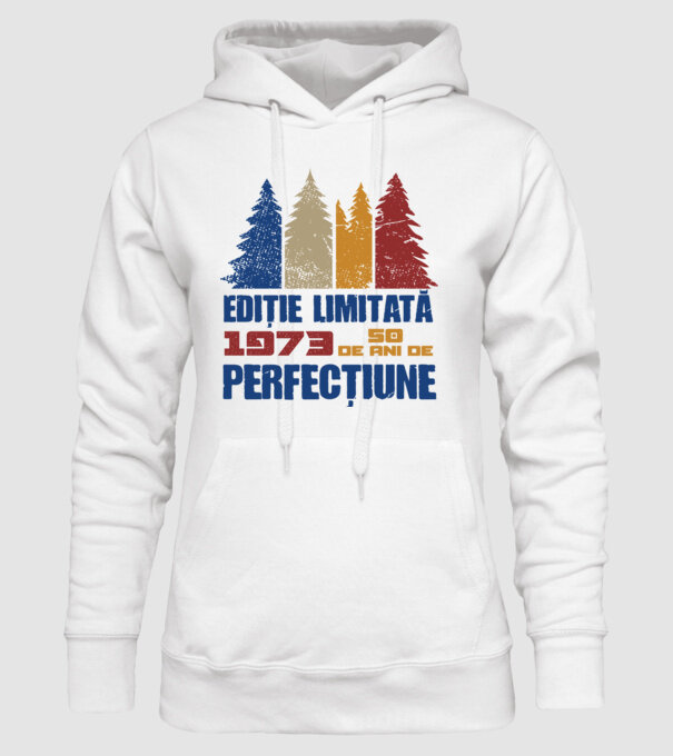 Ediție limitată 1973 - 50 de ani de perfecțiune model alb pe tricou
