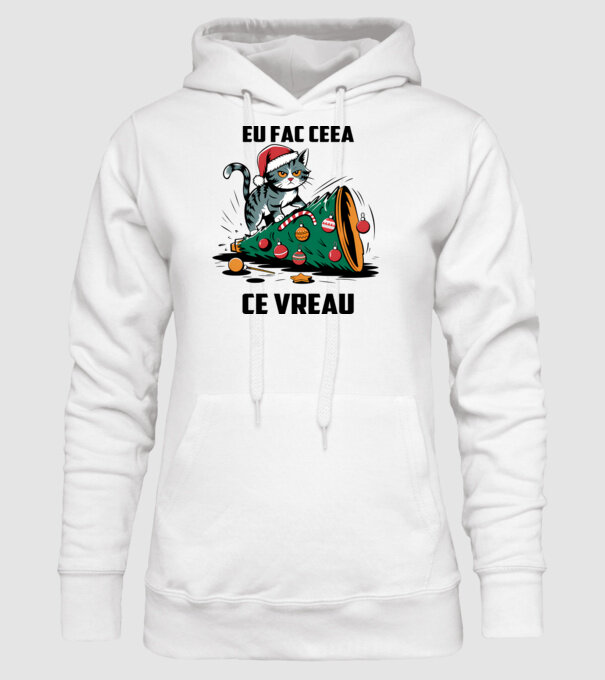 Eu fac ceea ce vreau Alb model alb pe tricou