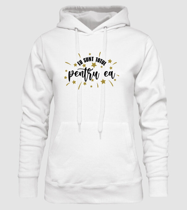 Eu sunt totul pentru el/ ea model alb pe tricou