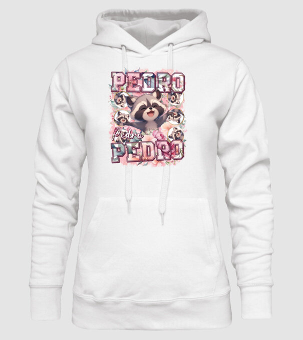 Girly Pedro model alb pe tricou