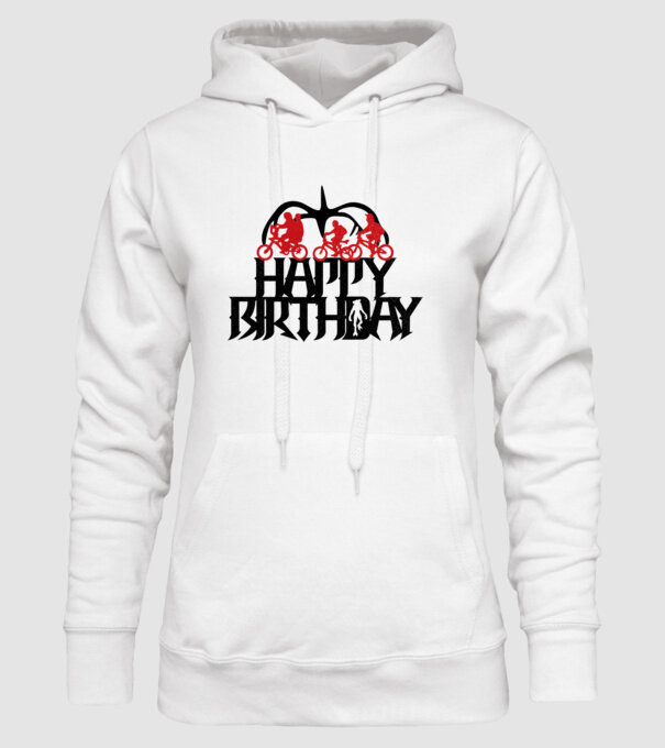 happy birthday stranger things model alb pe tricou