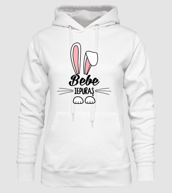 iepuraș bebe model alb pe tricou