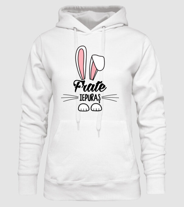 iepuraș frate model alb pe tricou