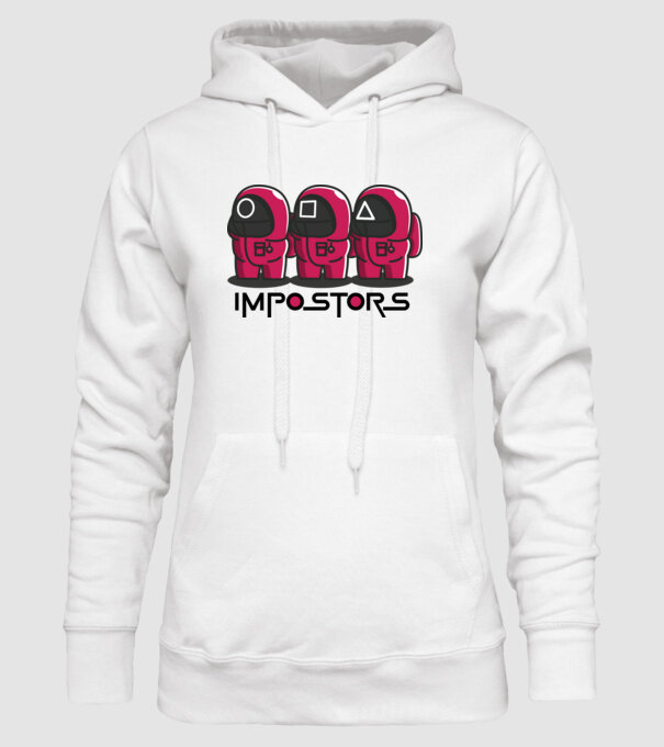 impostors squid game model alb pe tricou