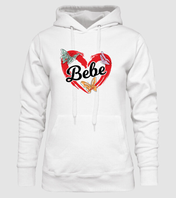Bebe model alb pe tricou