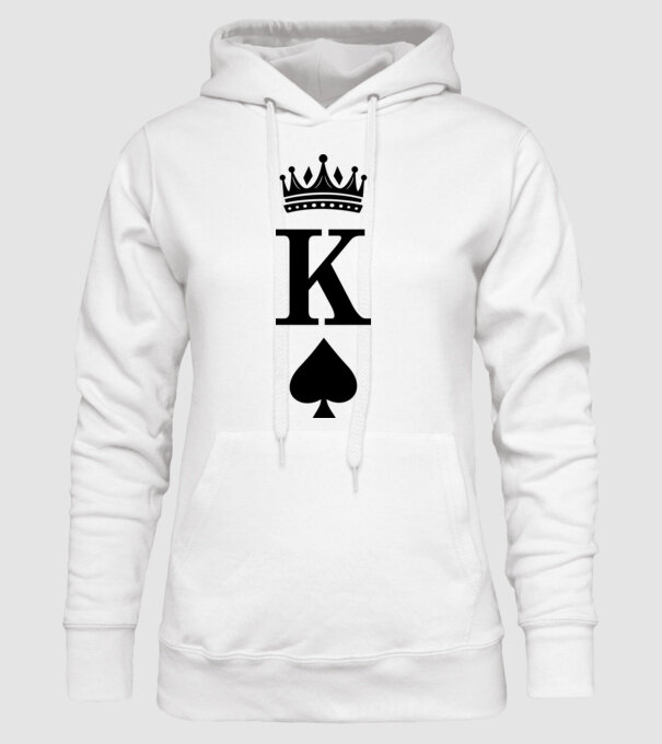 King model alb pe tricou
