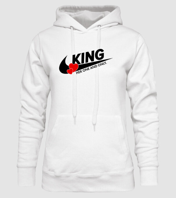 King model alb pe tricou