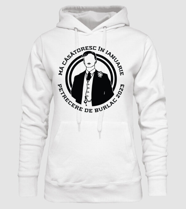 mă căsătoresc în ianuarie model alb pe tricou