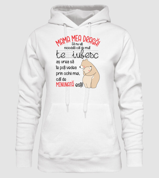 Mama Cât de minunat ești model alb pe tricou