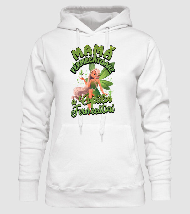Mamă fermecătoare a copiilor fermecătorit model alb pe tricou