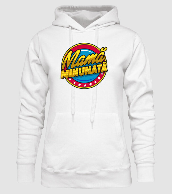 mamă minunată model alb pe tricou