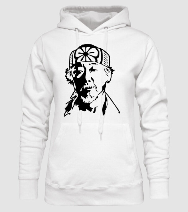 Miyagi head cobra kai model alb pe tricou