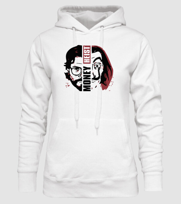 money heist professor model alb pe tricou