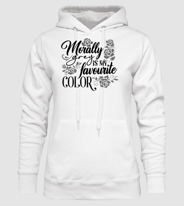 Moraly Gray is my favorite color model alb pe tricou