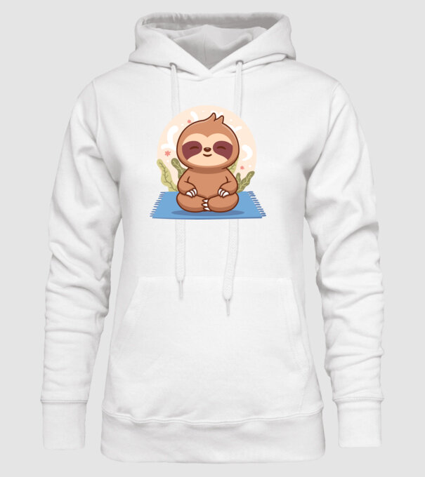 Namaste model alb pe tricou