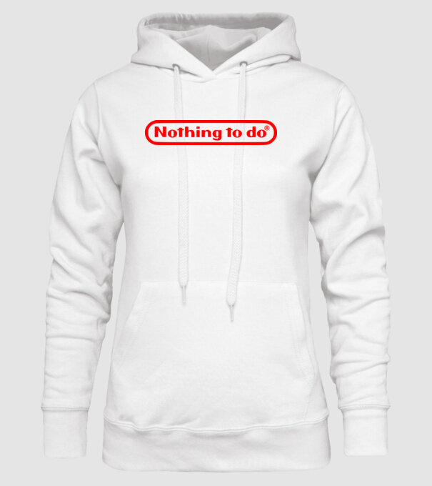 Nothing to do model alb pe tricou