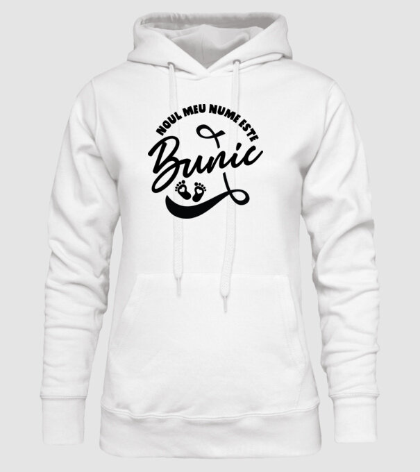 Noul meu nume este Bunic model alb pe tricou