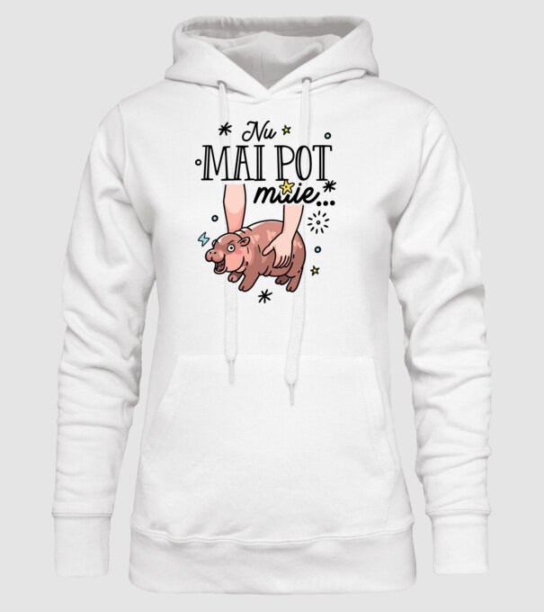 Nu mai pot muie... model alb pe tricou