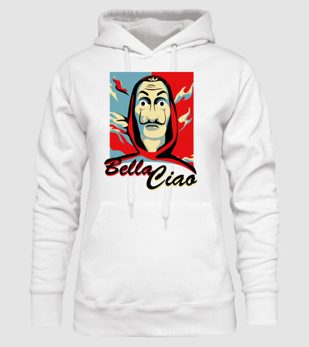 obey bella ciao model alb pe tricou