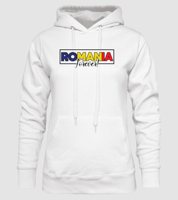 Romania forever model alb pe tricou