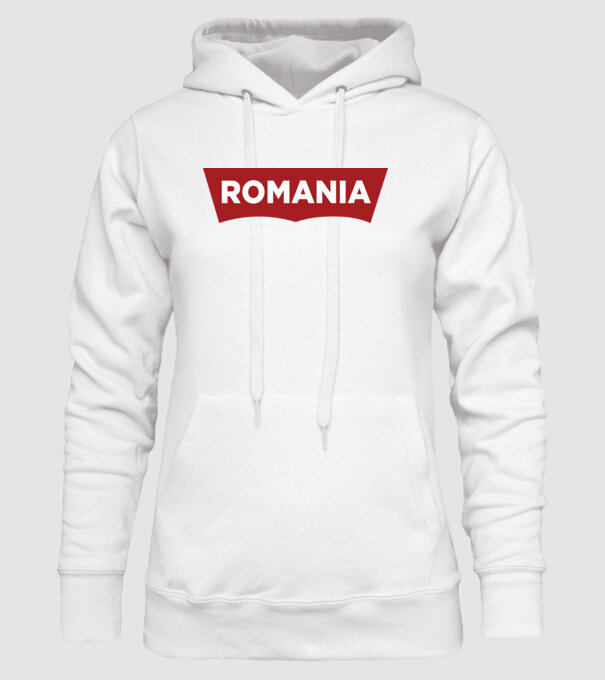 România levis model alb pe tricou