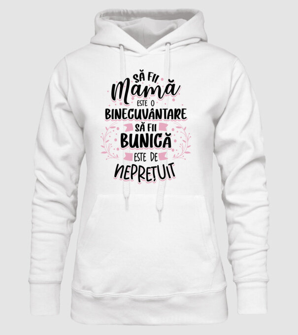 Să fii bunică este neprețuit model alb pe tricou