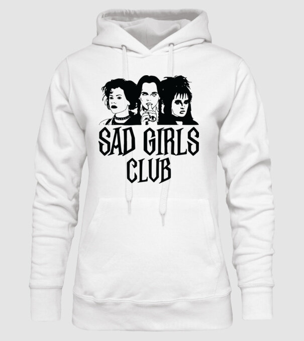  Sad Girls Club model alb pe tricou