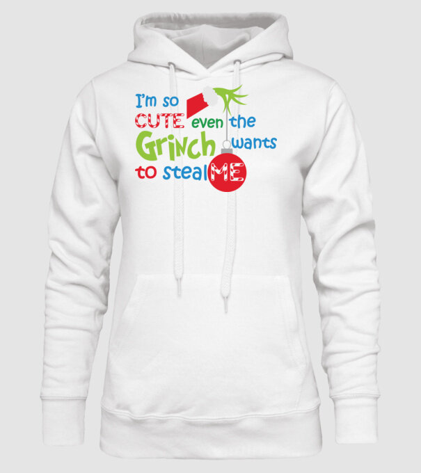 So cute Grinch model alb pe tricou