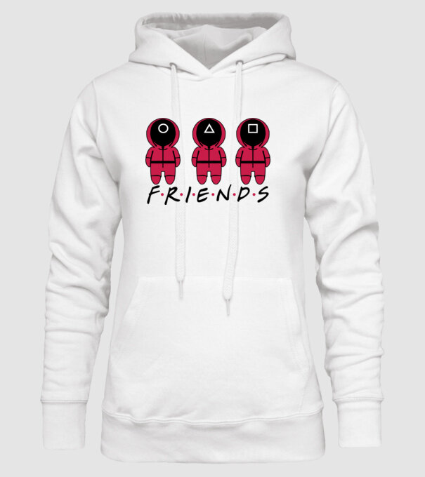 squid game friends model alb pe tricou