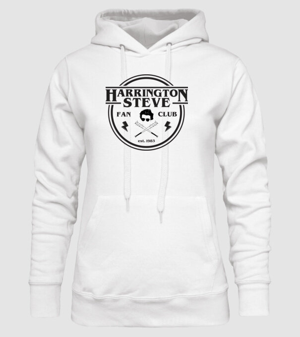 steve harrington fan club est 1983 model alb pe tricou