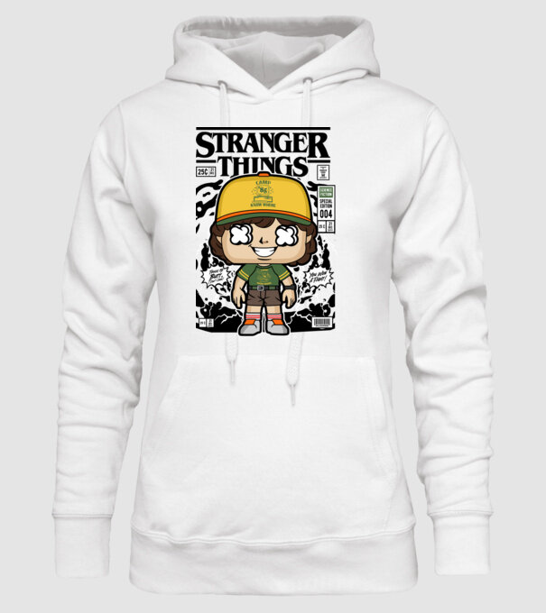 stranger things cereal model alb pe tricou