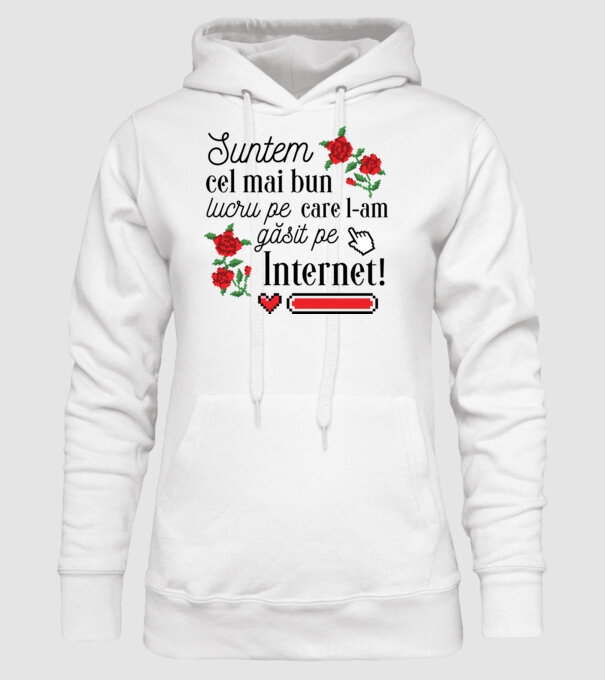 Suntem cel mai bun lucru pe care l-am găsit pe internet model alb pe tricou