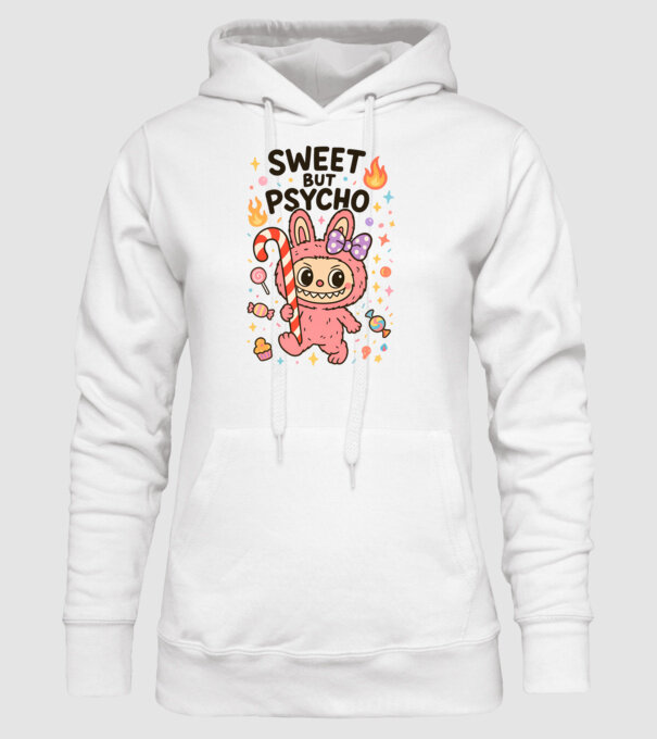 Sweet but psycho model alb pe tricou