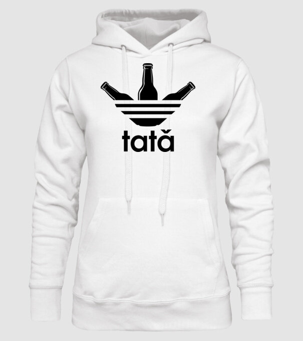 Tatadidas model alb pe tricou