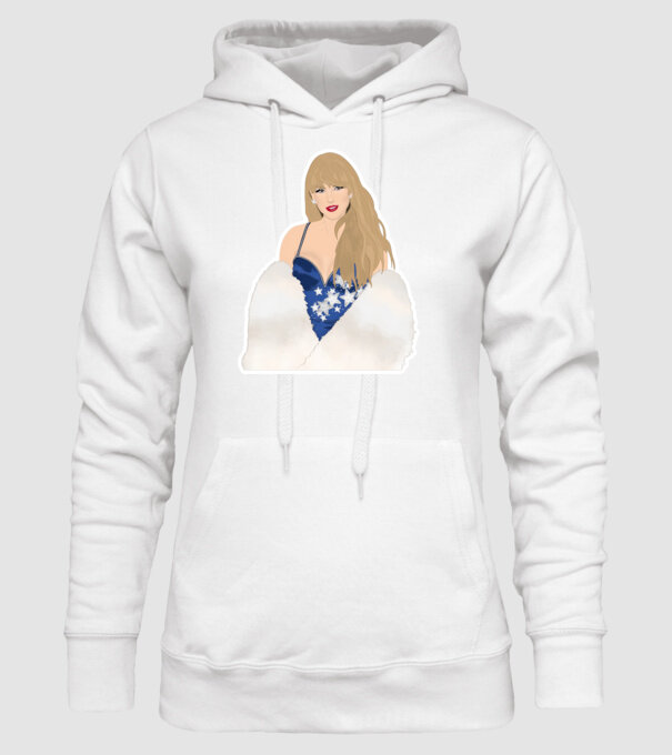 Taylor Swift blue model alb pe tricou