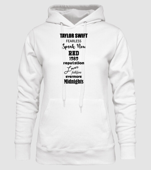 Taylor Swift Eras model alb pe tricou