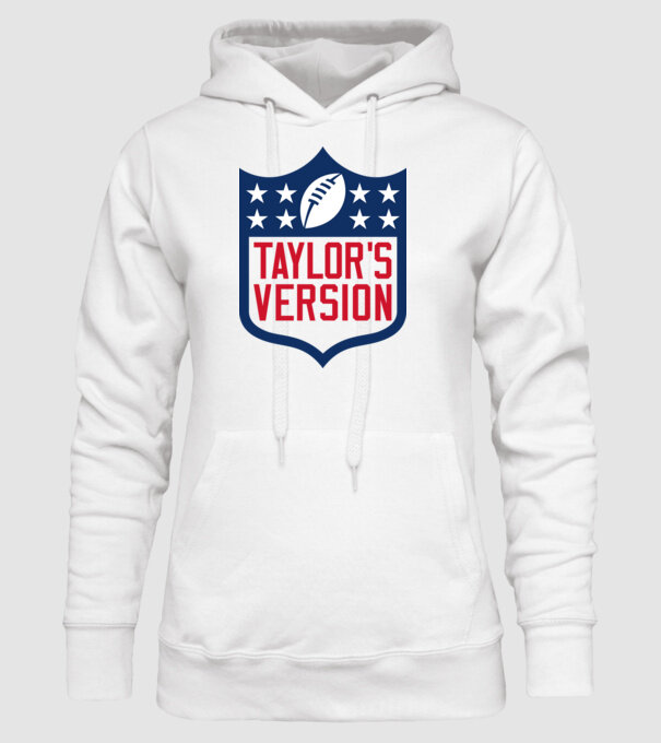 Taylor Swift football logo model alb pe tricou