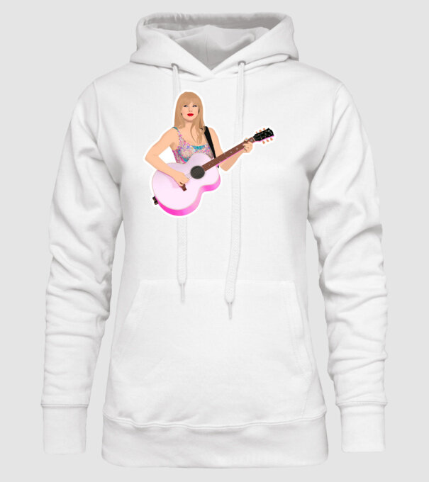 Taylor Swift pink model alb pe tricou
