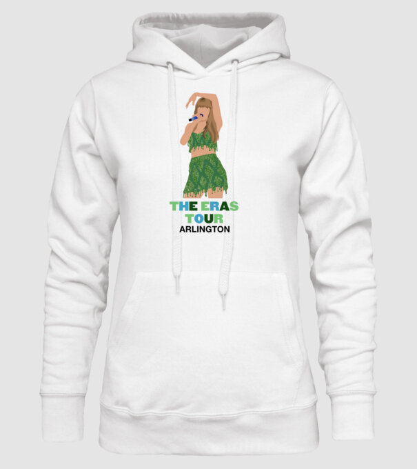 Taylor Swift The Eras Tour Arlington 2 model alb pe tricou