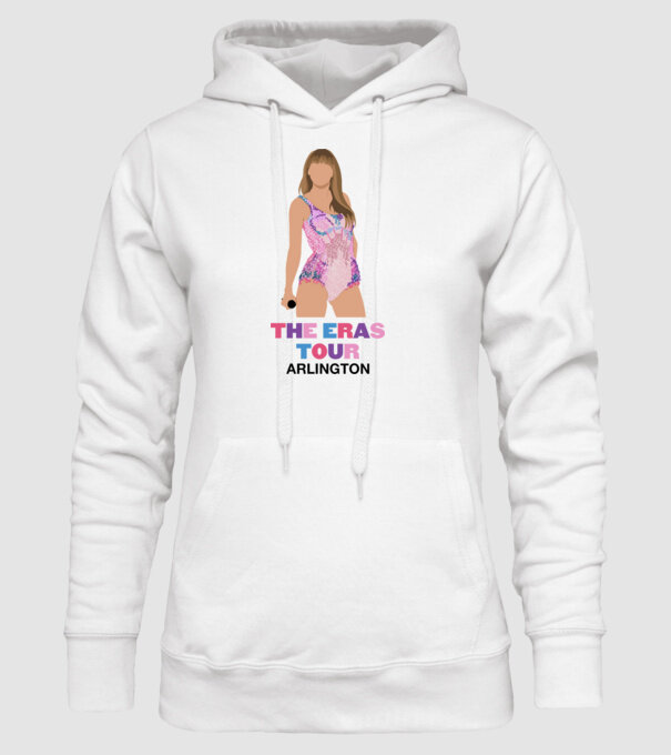 Taylor Swift The Eras Tour Arlington 4 model alb pe tricou