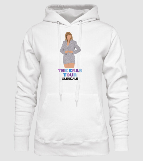 Taylor Swift The Eras Tour Glendale 2 model alb pe tricou