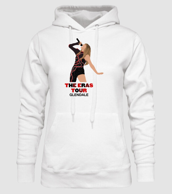 Taylor Swift The Eras Tour Glendale model alb pe tricou