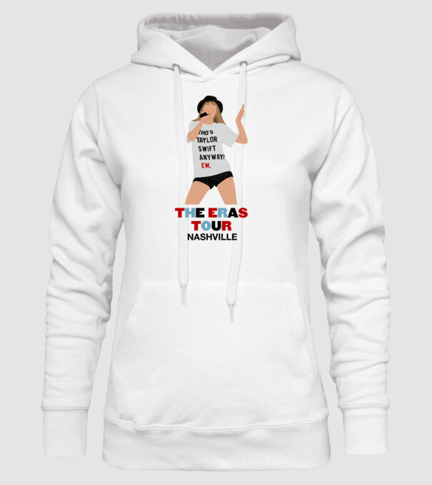 Taylor Swift The Eras Tour Nashville 2 model alb pe tricou