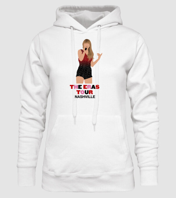 Taylor Swift The Eras Tour Nashville model alb pe tricou