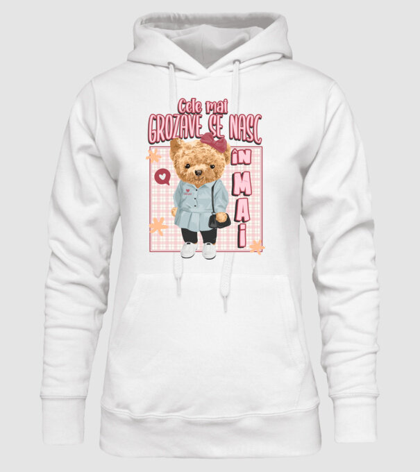 Teddy cele cool girl MAI model alb pe tricou